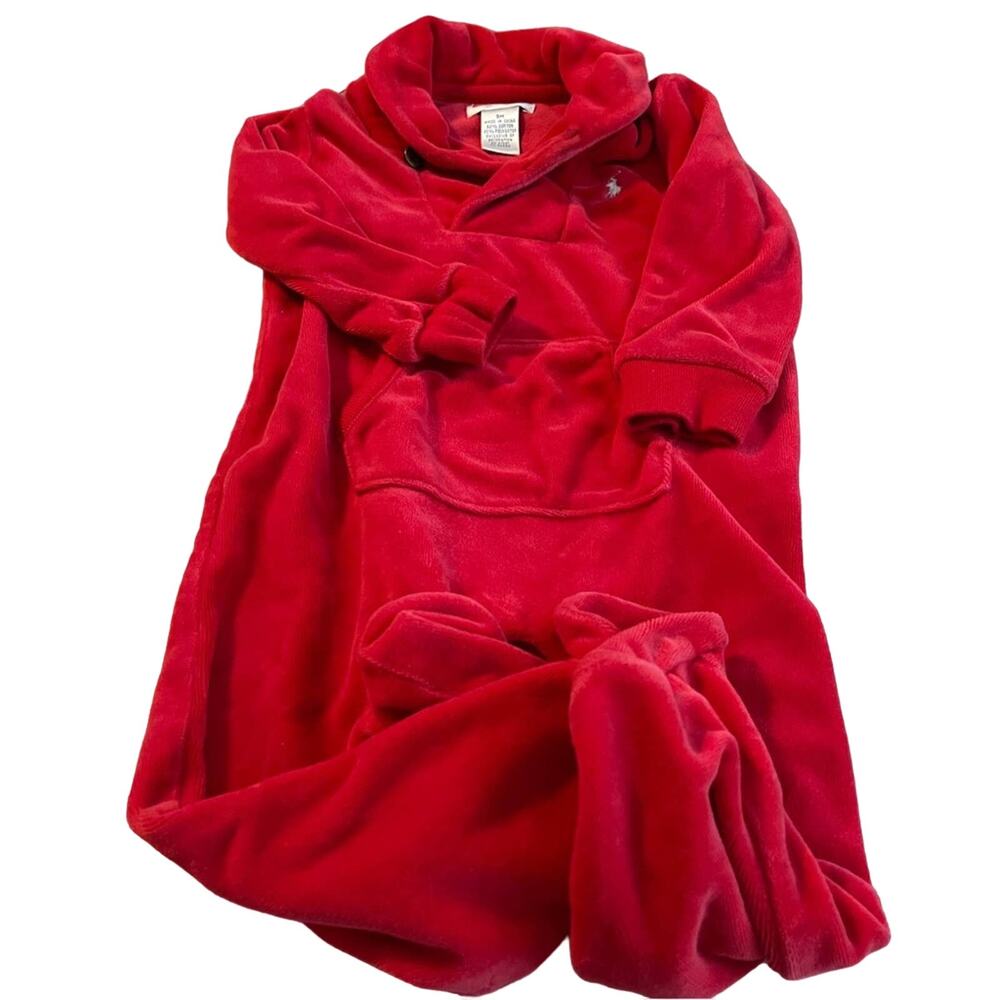 Ralph Lauren Infant 9M.Valore red pajamas, one-piece PJ